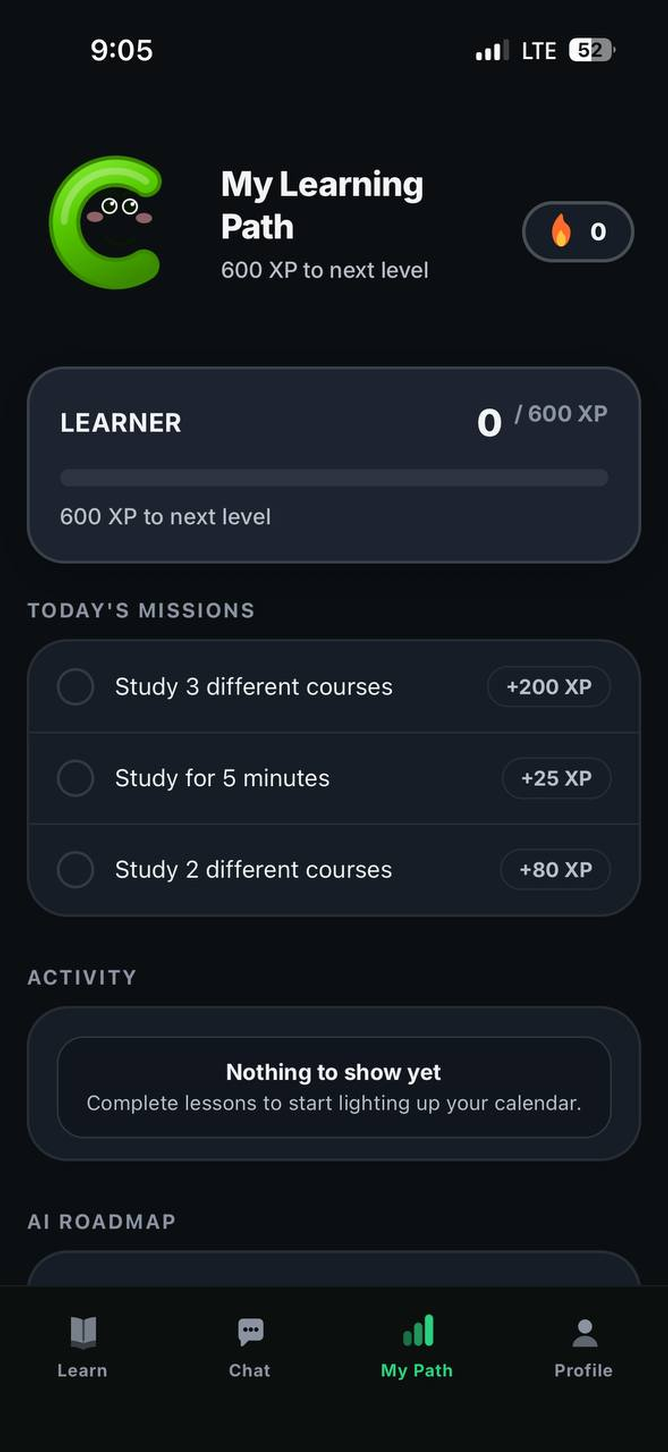 My Path — adaptive roadmap